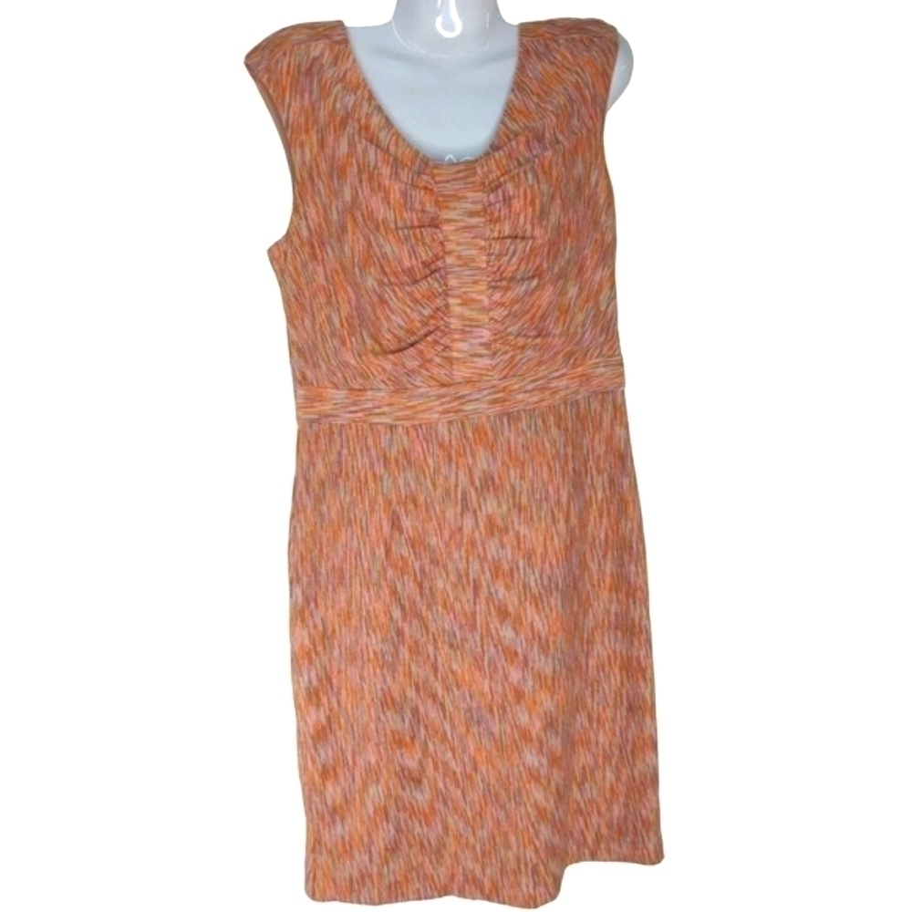 Alex Marie Womens Carmen Cafe Papaya Dress Sz.10